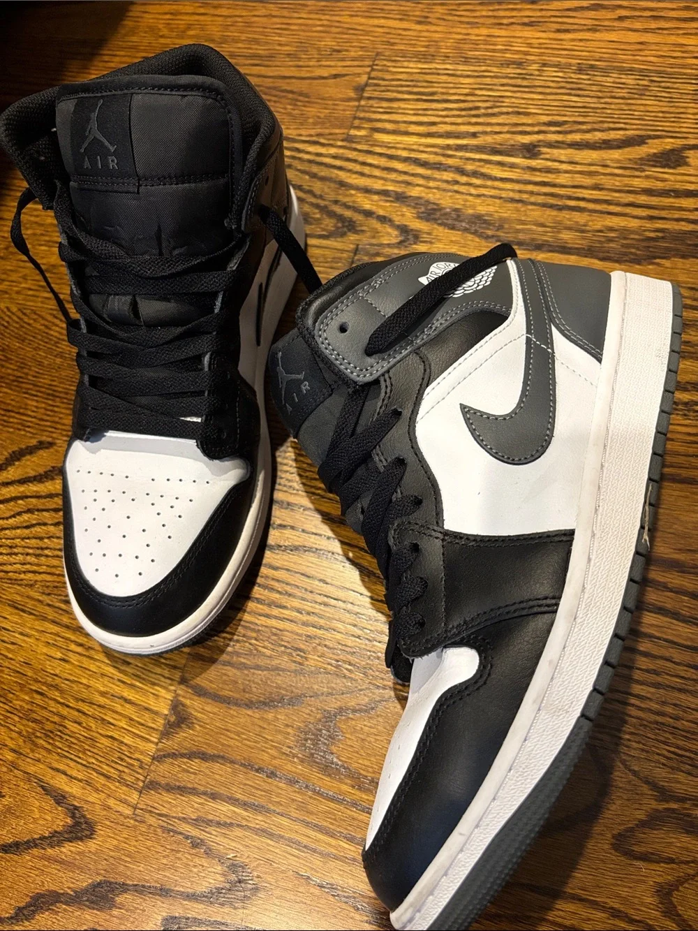 Jordan High-Top Sneakers in Black and White